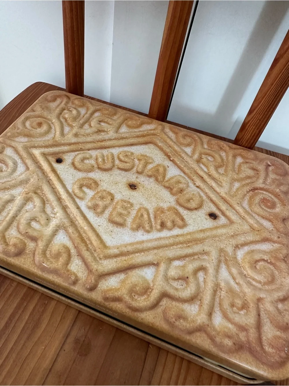 Custard Cream Biscuit Tin Box England